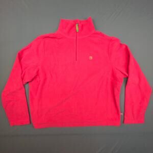 Duck Head 1/4 Zip Fleece Pullover | Hot Pink | 2XJP | Outdoor Core